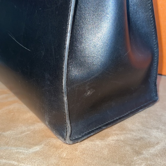 Hermes Kelly Sellier 35 in Black Box leather - Picture 10 of 16